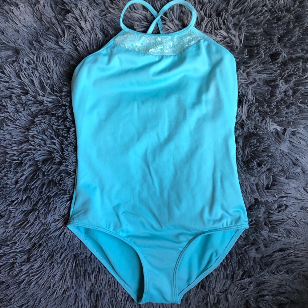Bloch ~ Camisole Cross Back Leotard Bodysuit ~ Girls Size 12